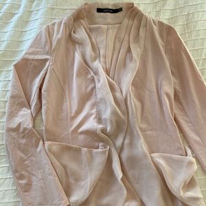 Blush Unstructured Blazer